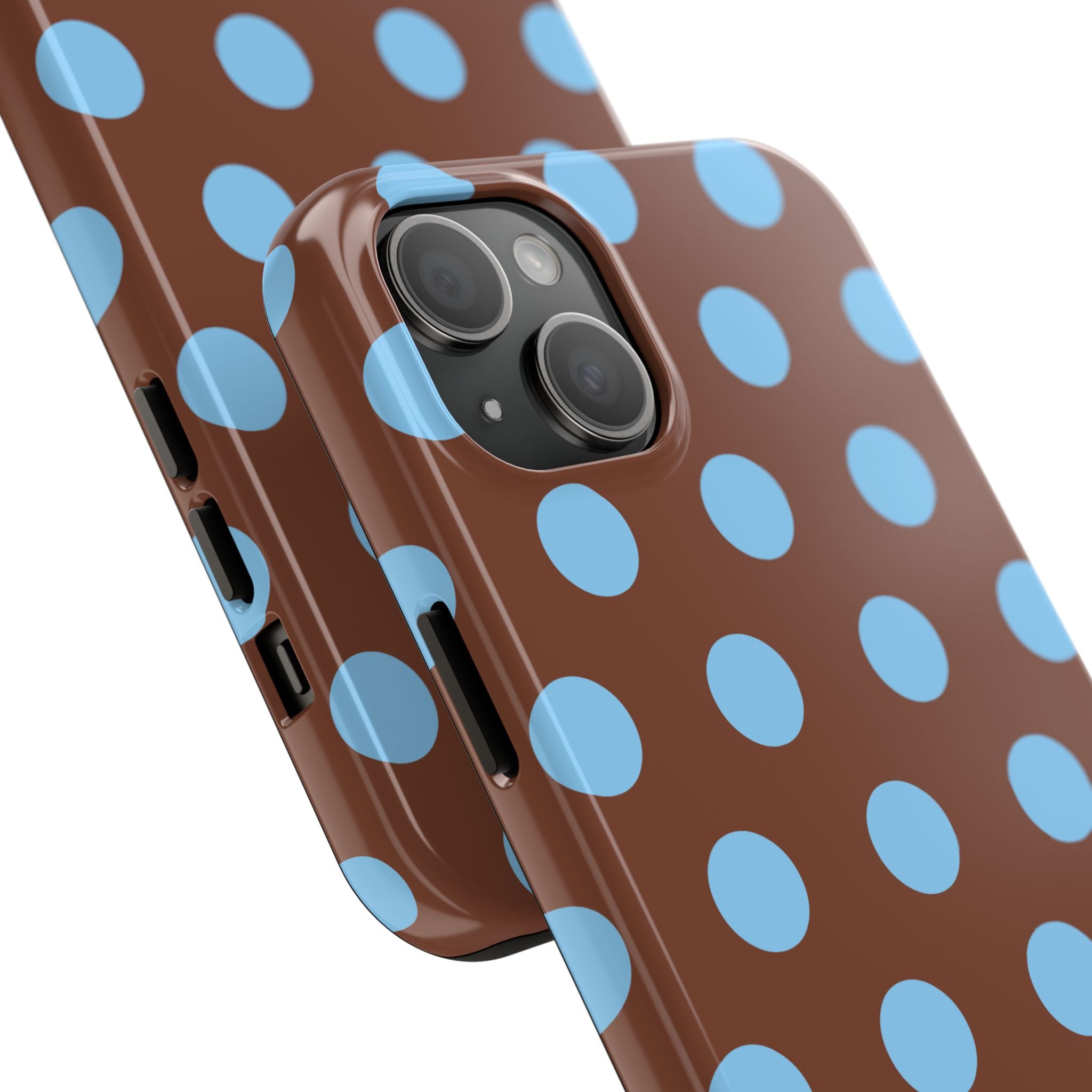 Big Polka Dot | Brown and Blue