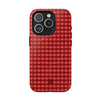 Farm Gingham MagSafe iPhone Case | Red