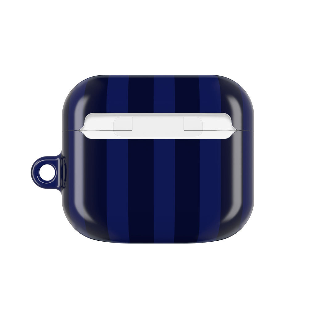 Bold Stripes AirPods Case | Navy Blue