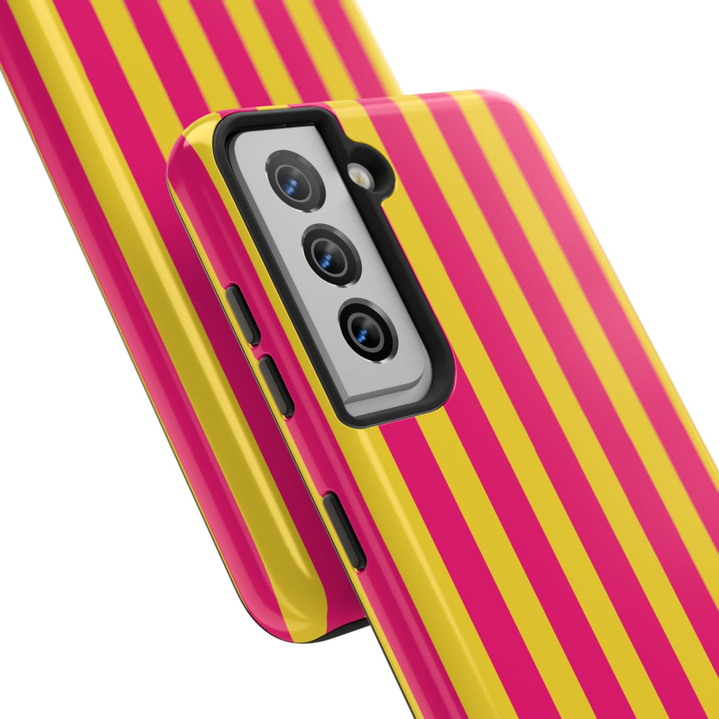 Pink and Yellow Bold Stripes