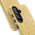Holiday Knit | Yellow Samsung Galaxy Case