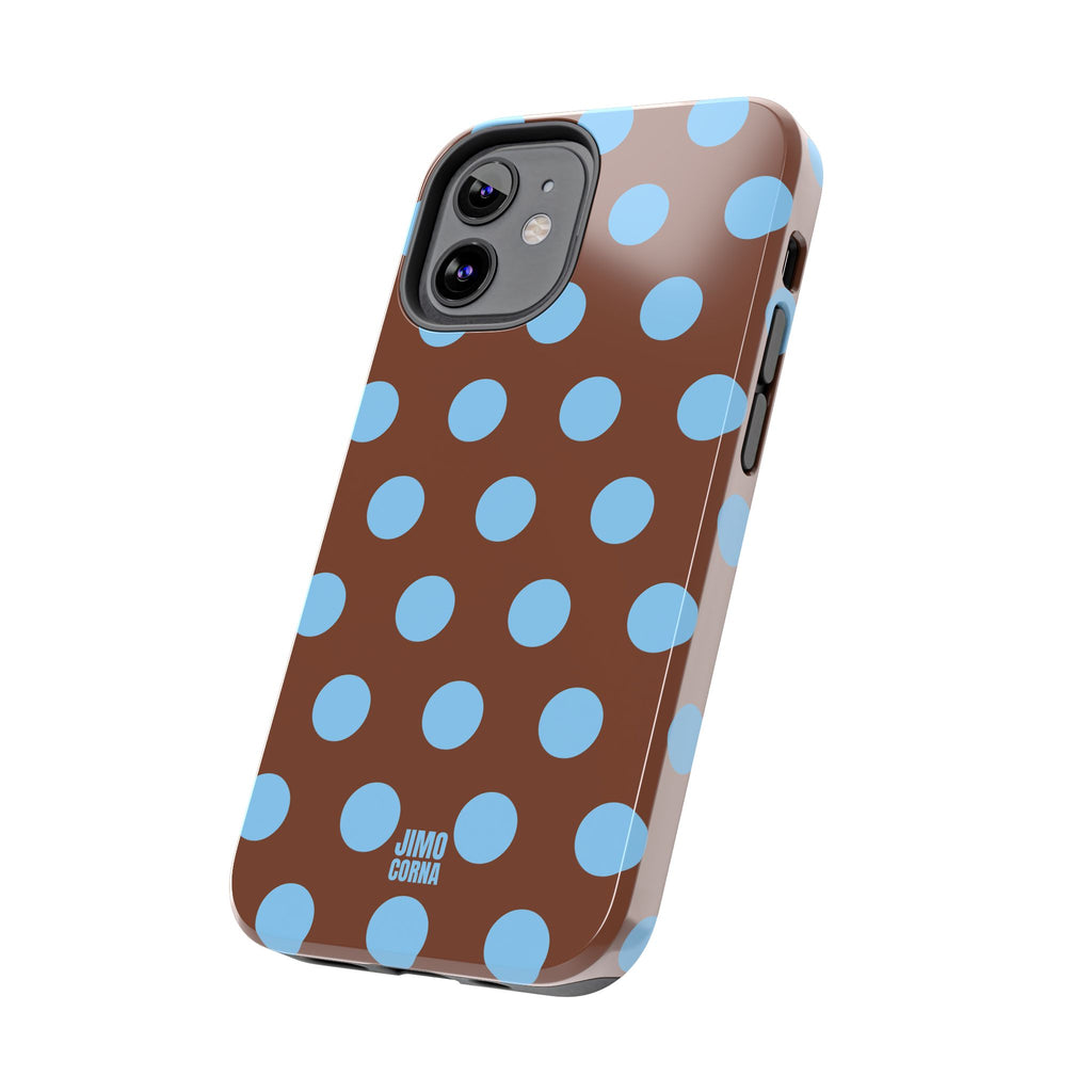 Big Polka Dot | Brown and Blue