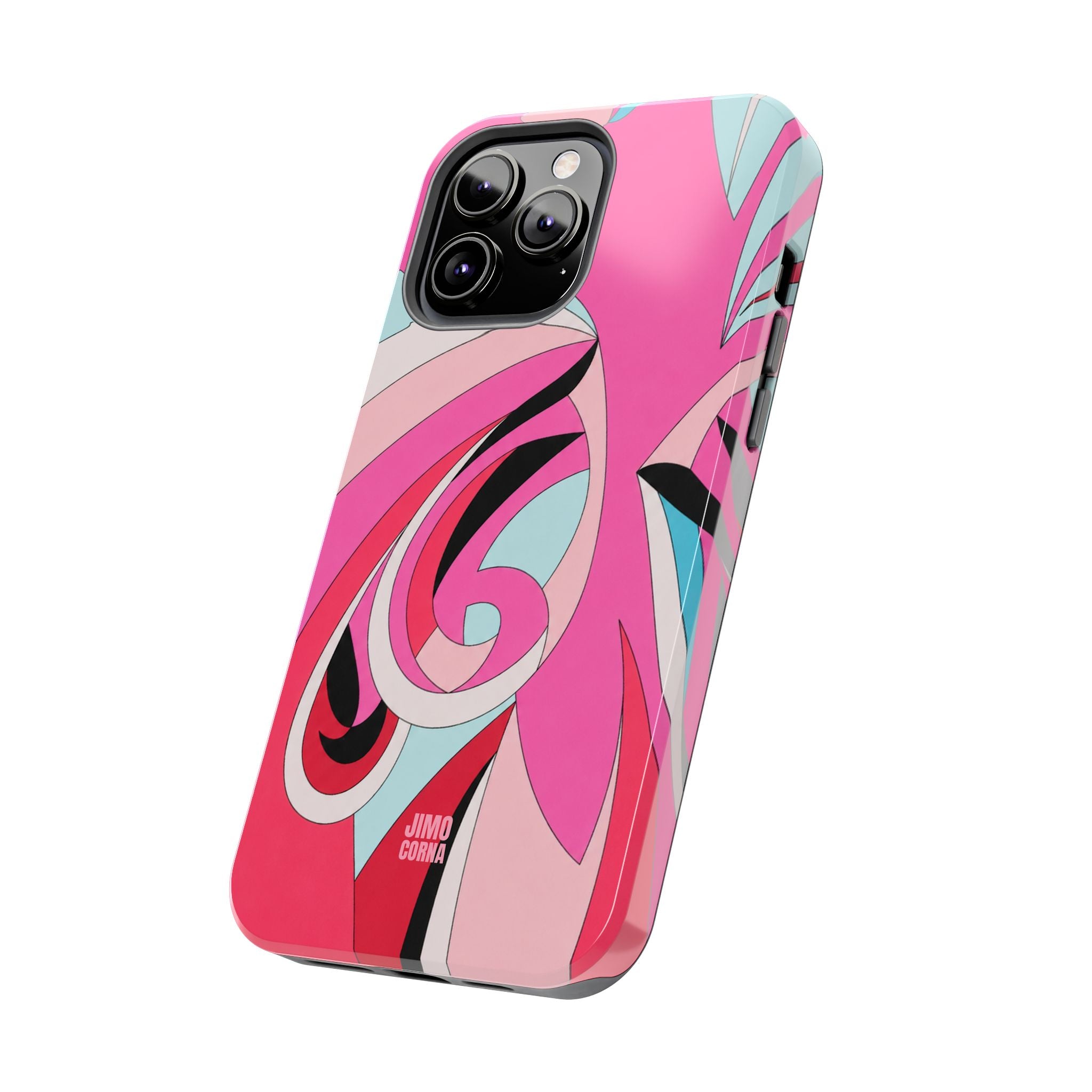 Pink Tropic Swirl iPhone Case