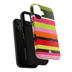Berry Citrus Stripe MagSafe iPhone Case