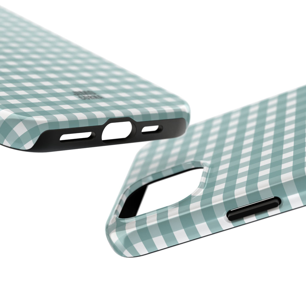 Farm Gingham iPhone Case | Blue