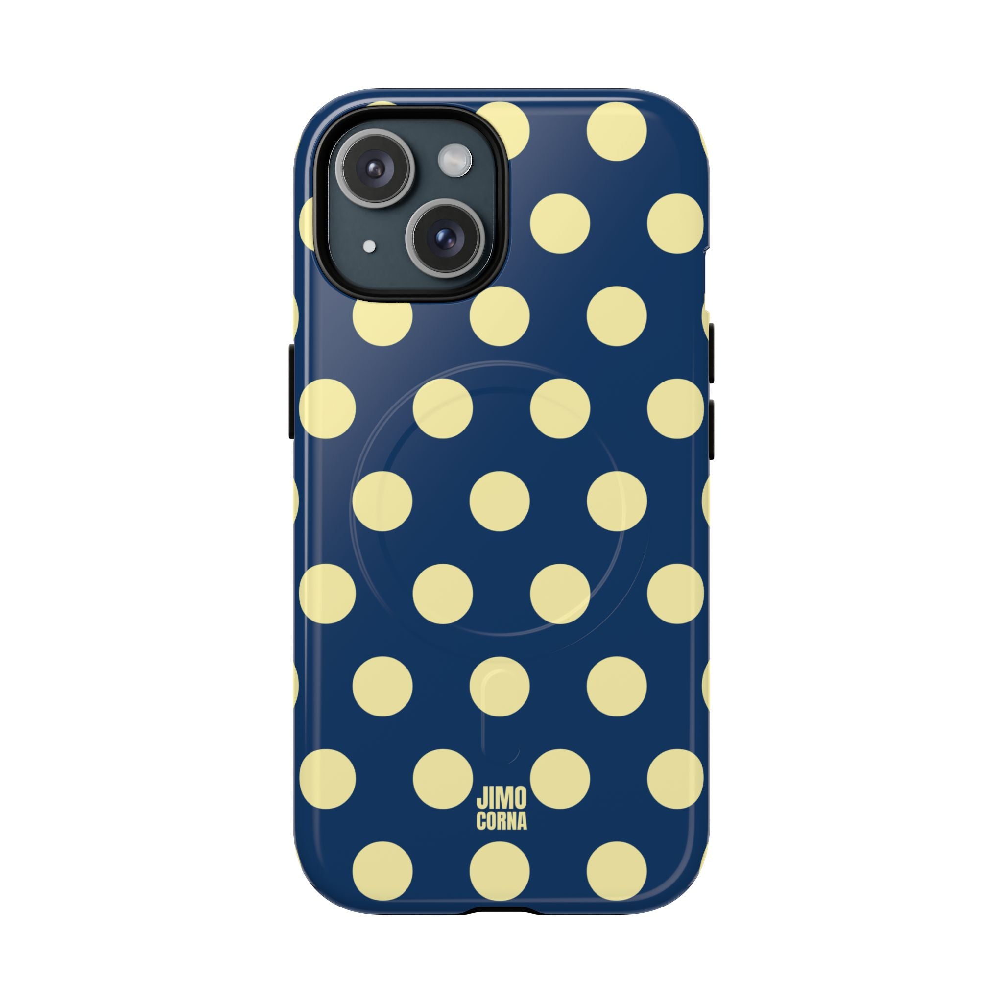 Big Polka Dot | Blue and Cream
