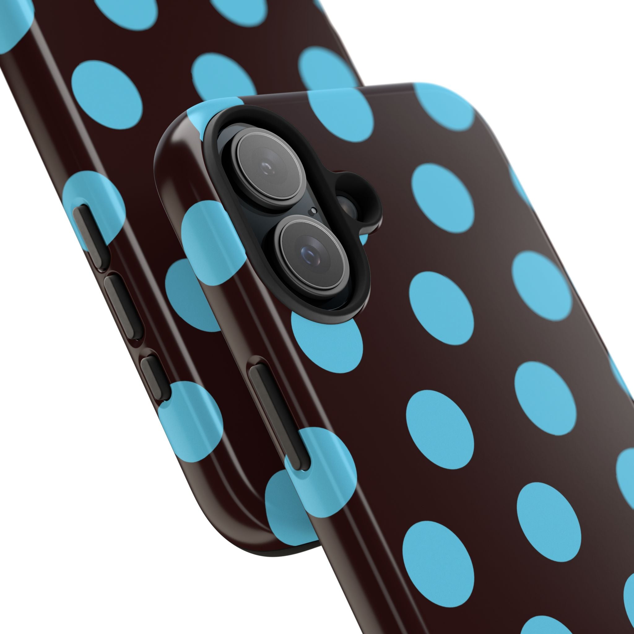 Big Polka Dot | Brown and Blue