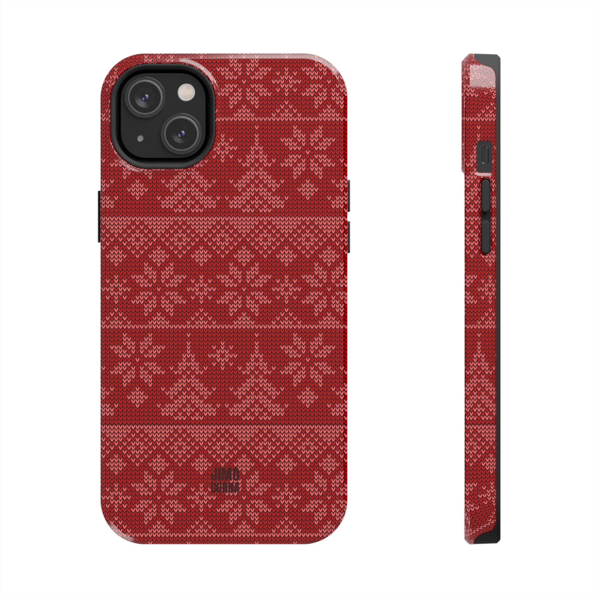 Holiday Knit | Red iPhone Case