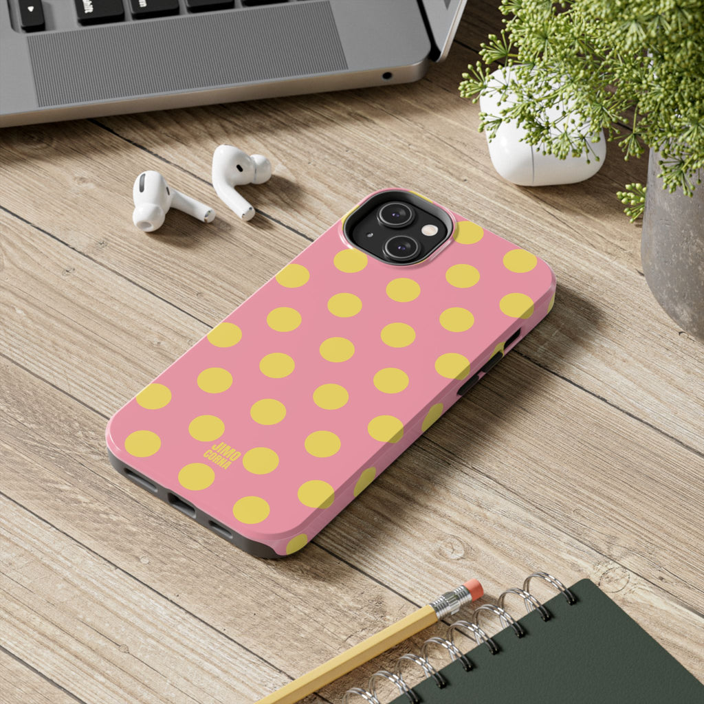 Big Polka Dot | Pink and Yellow