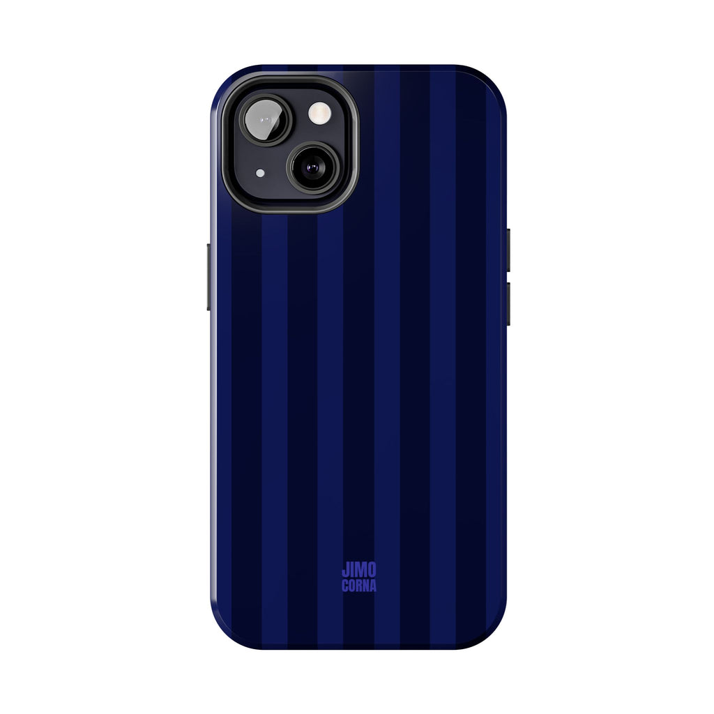 Bold Stripes iPhone Case | Navy Blue