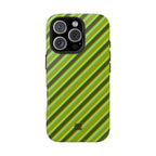 Angelina Stripes | Olive - iPhone Case