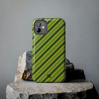 Angelina Stripes | Olive - iPhone Case