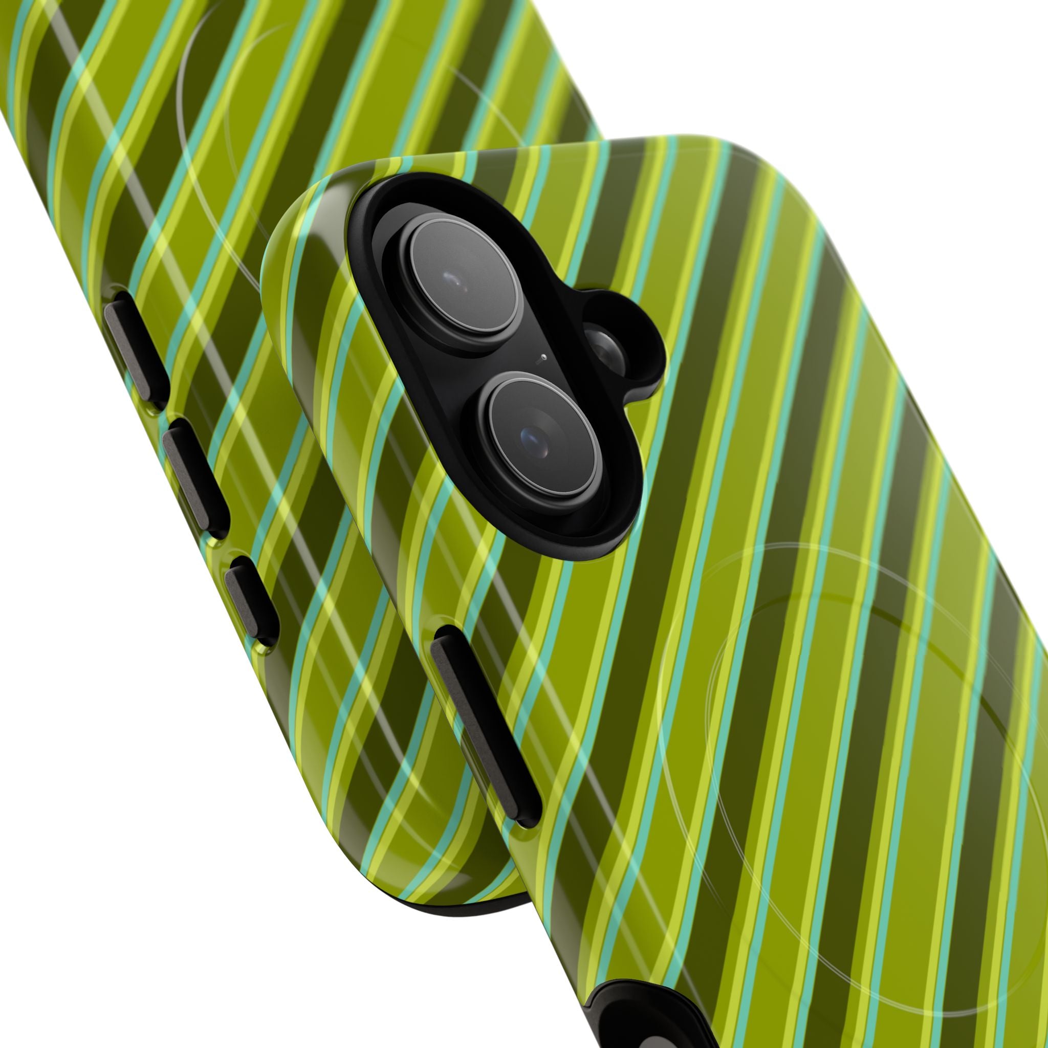 Angelina Stripes | Olive - MagSafe iPhone Case