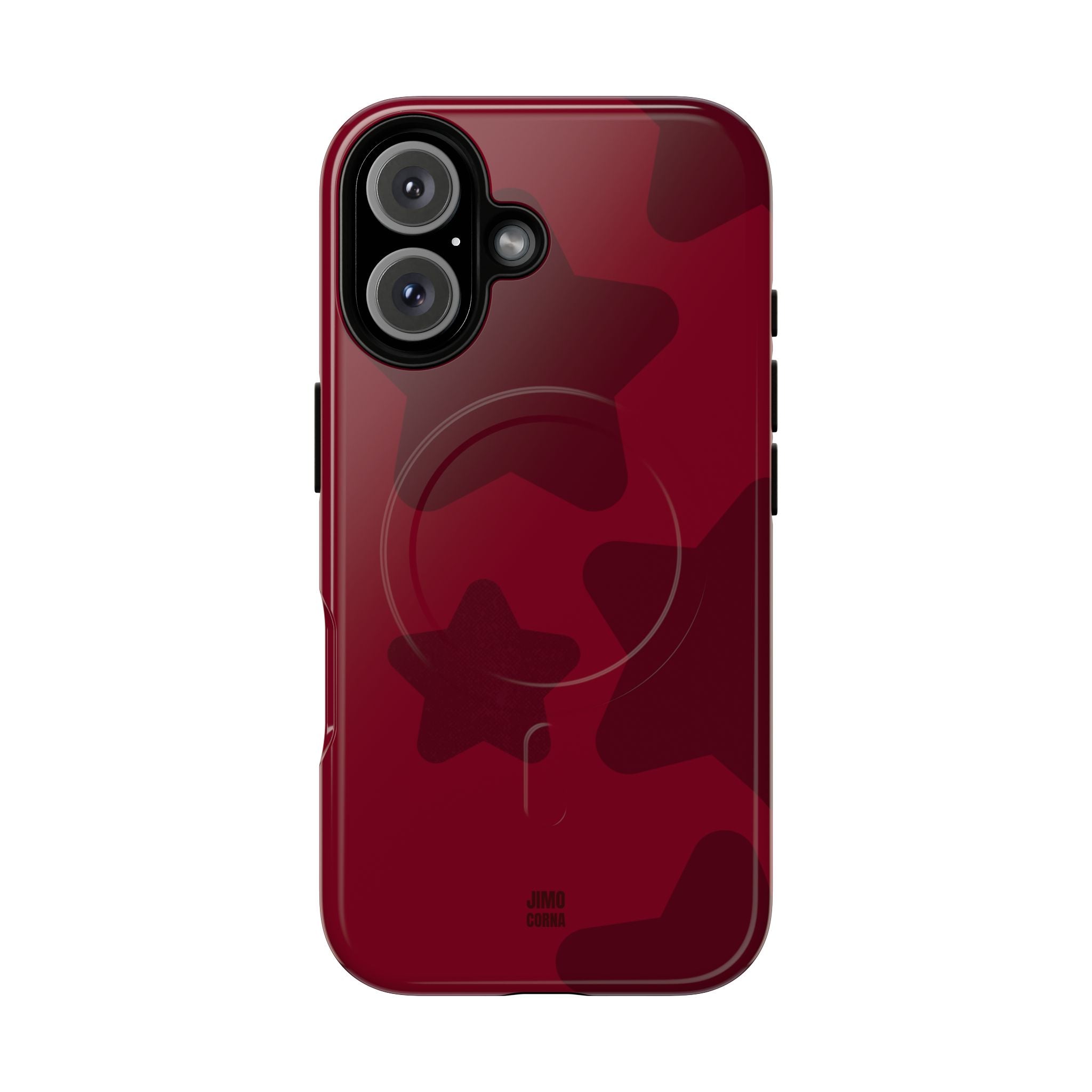 Cherry Red Bold Stars