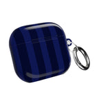 Bold Stripes AirPods Case | Navy Blue