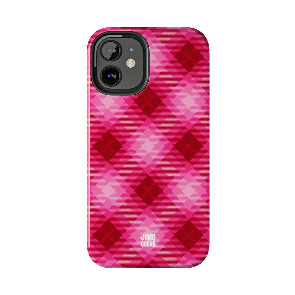 Pink Picnic Plaid iPhone Case