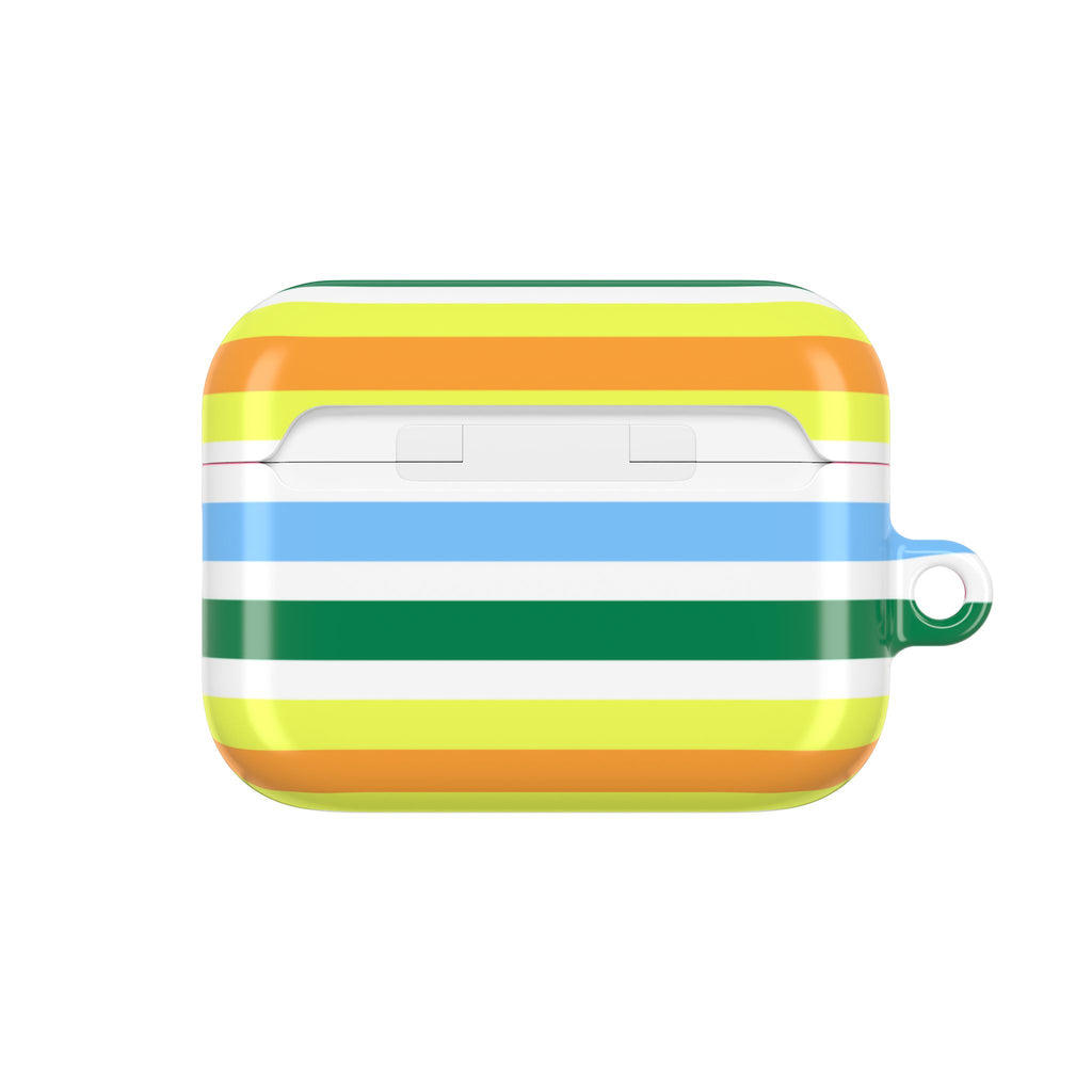Rainbow Sorbet Stripe AirPods Case