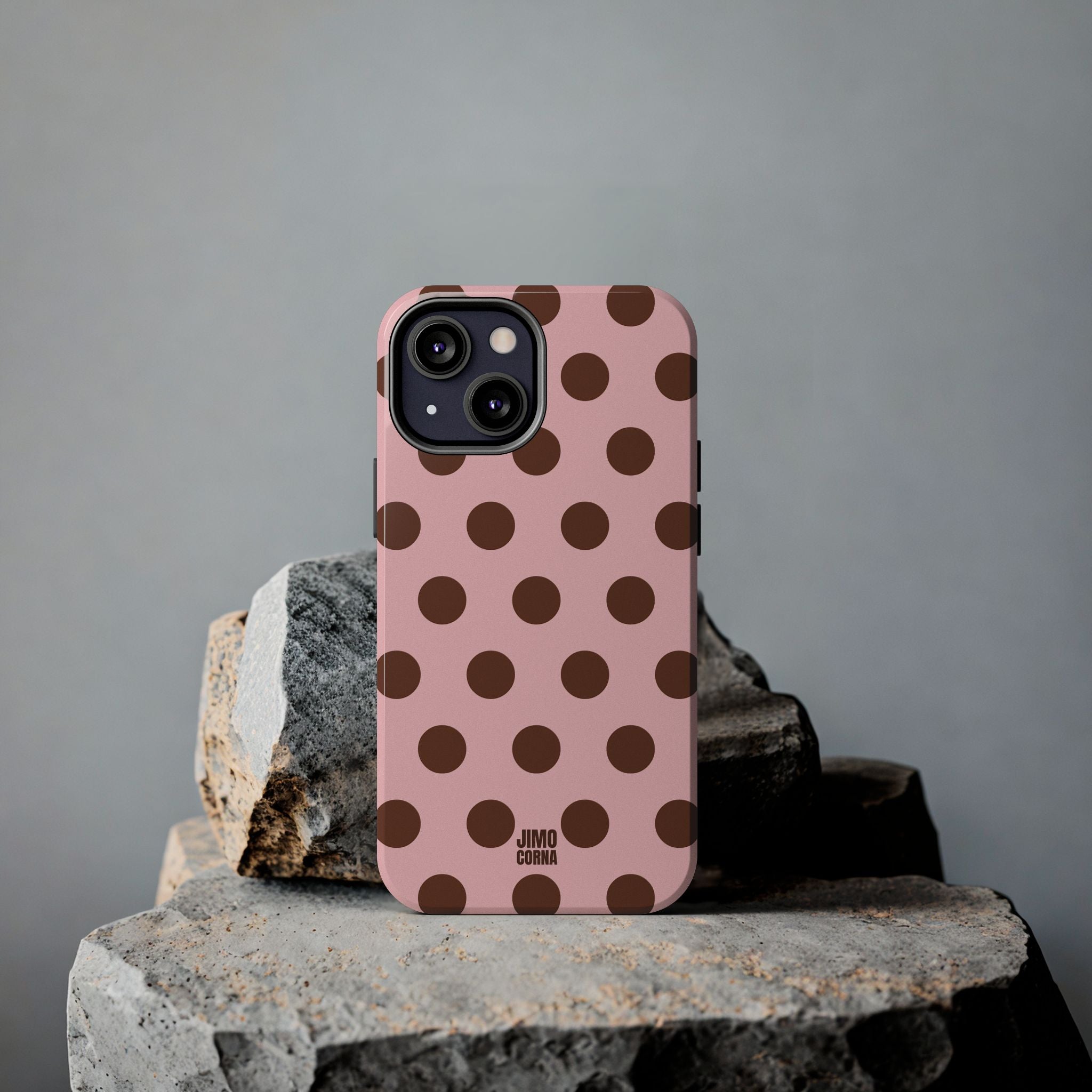 Big Polka Dot | Pink and Brown