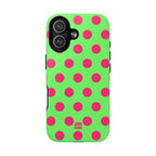 Big Polka Dot | Green and Pink