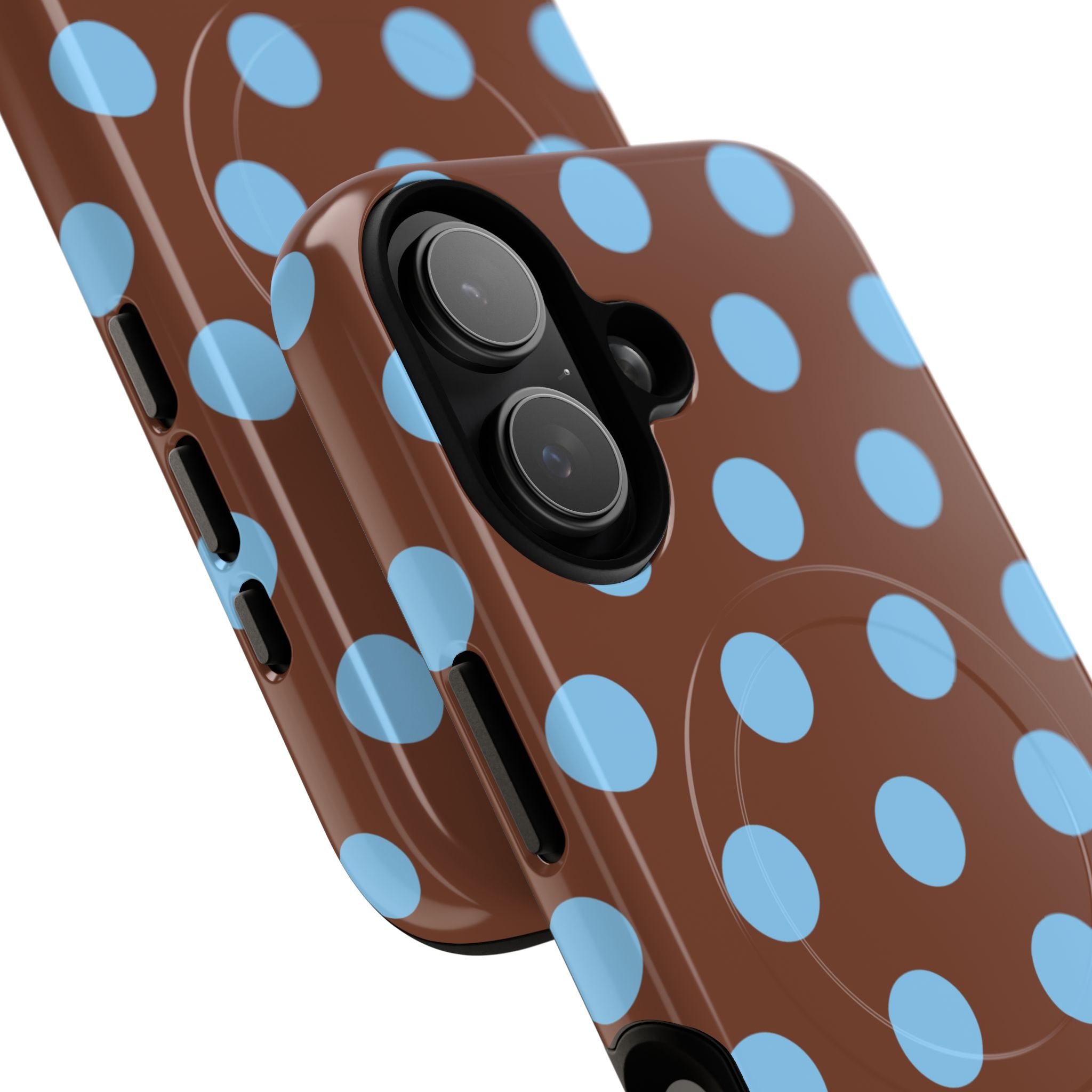 Big Polka Dot | Brown and Blue
