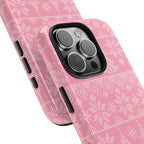 Holiday Knit | Pink iPhone Case