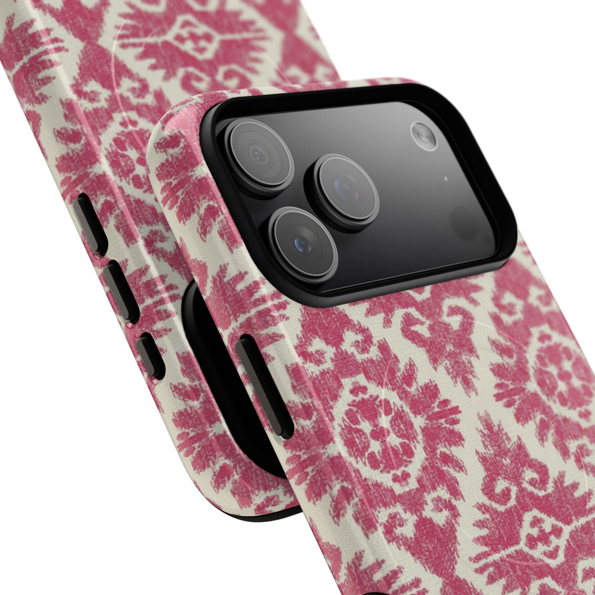 Damask MagSafe iPhone Case | Pink
