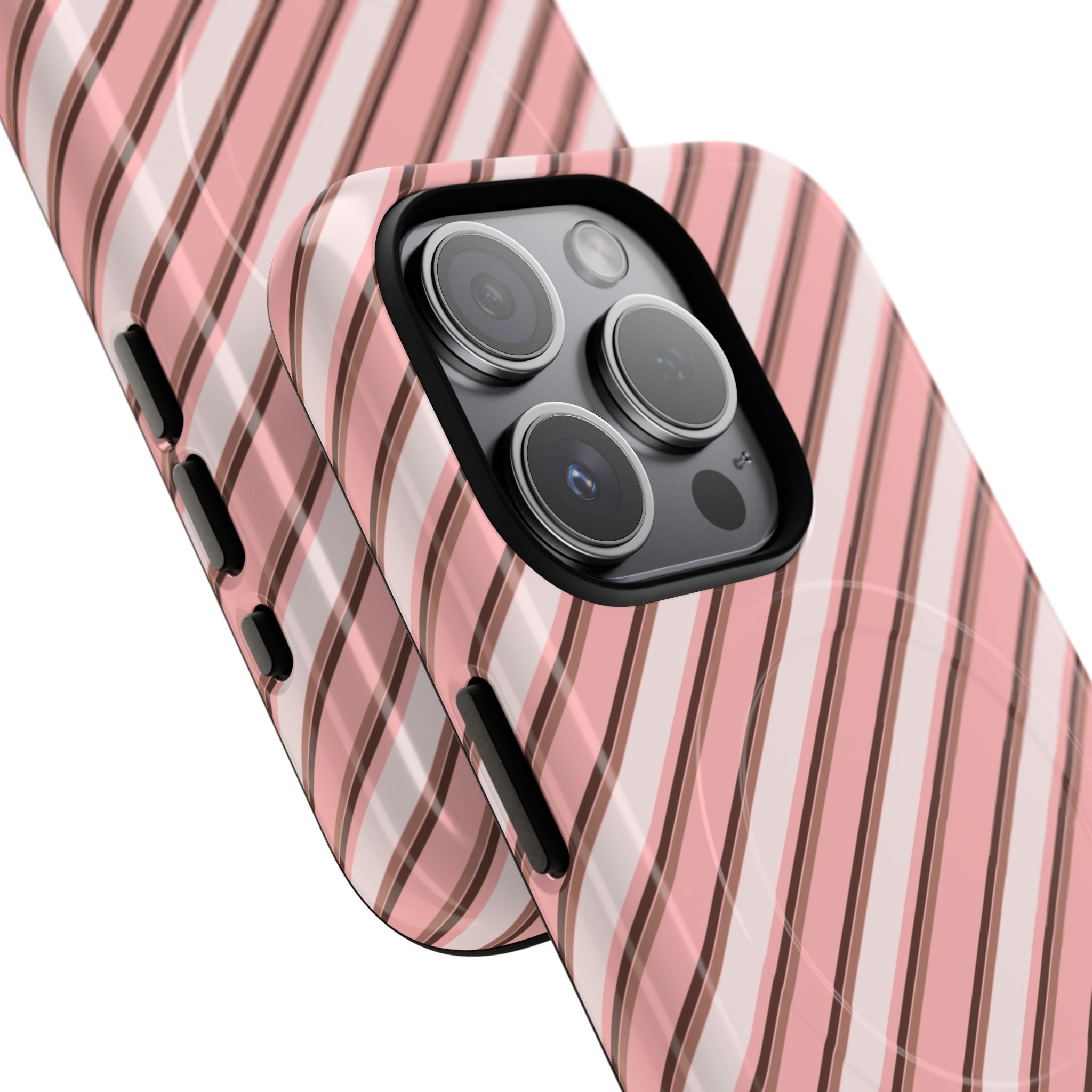 Angelina Stripes | Pink - MagSafe iPhone Case