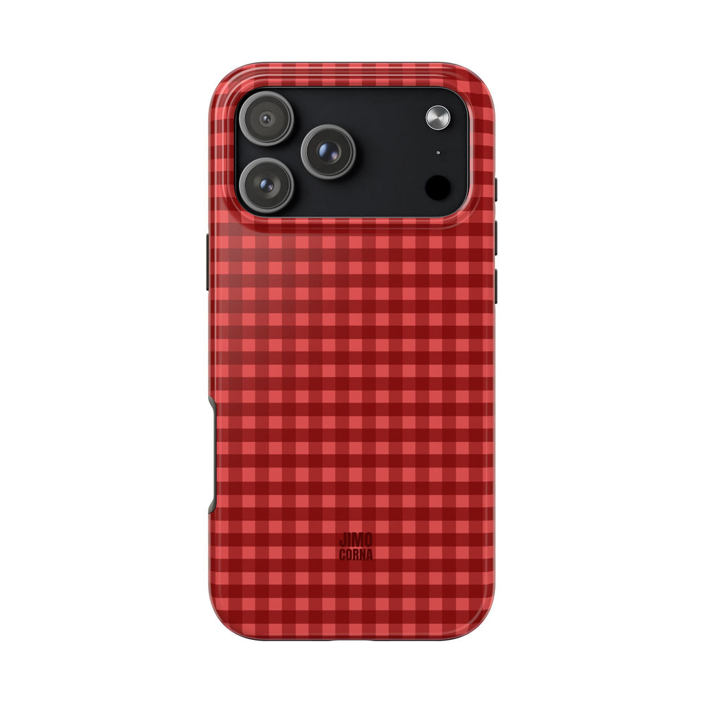 Farm Gingham iPhone Case | Red