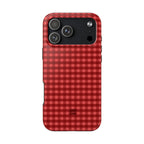 Farm Gingham iPhone Case | Red