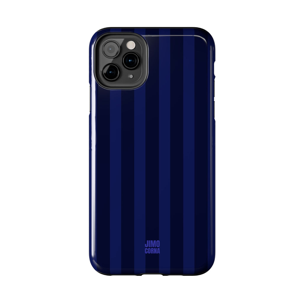 Bold Stripes iPhone Case | Navy Blue