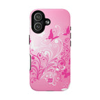 Pink Flutter Garden MagSafe iPhone Case