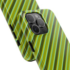 Angelina Stripes | Olive - iPhone Case
