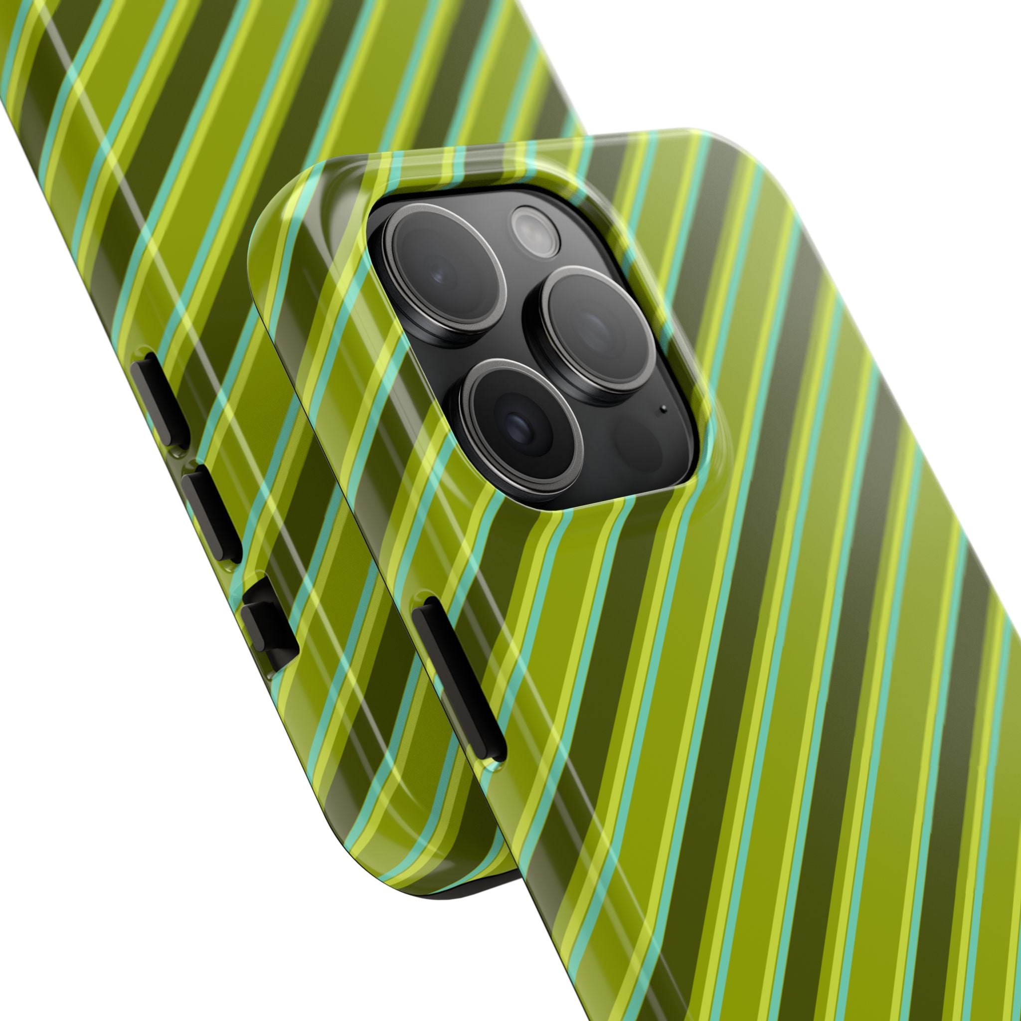 Angelina Stripes | Olive - iPhone Case