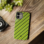 Angelina Stripes | Olive - iPhone Case