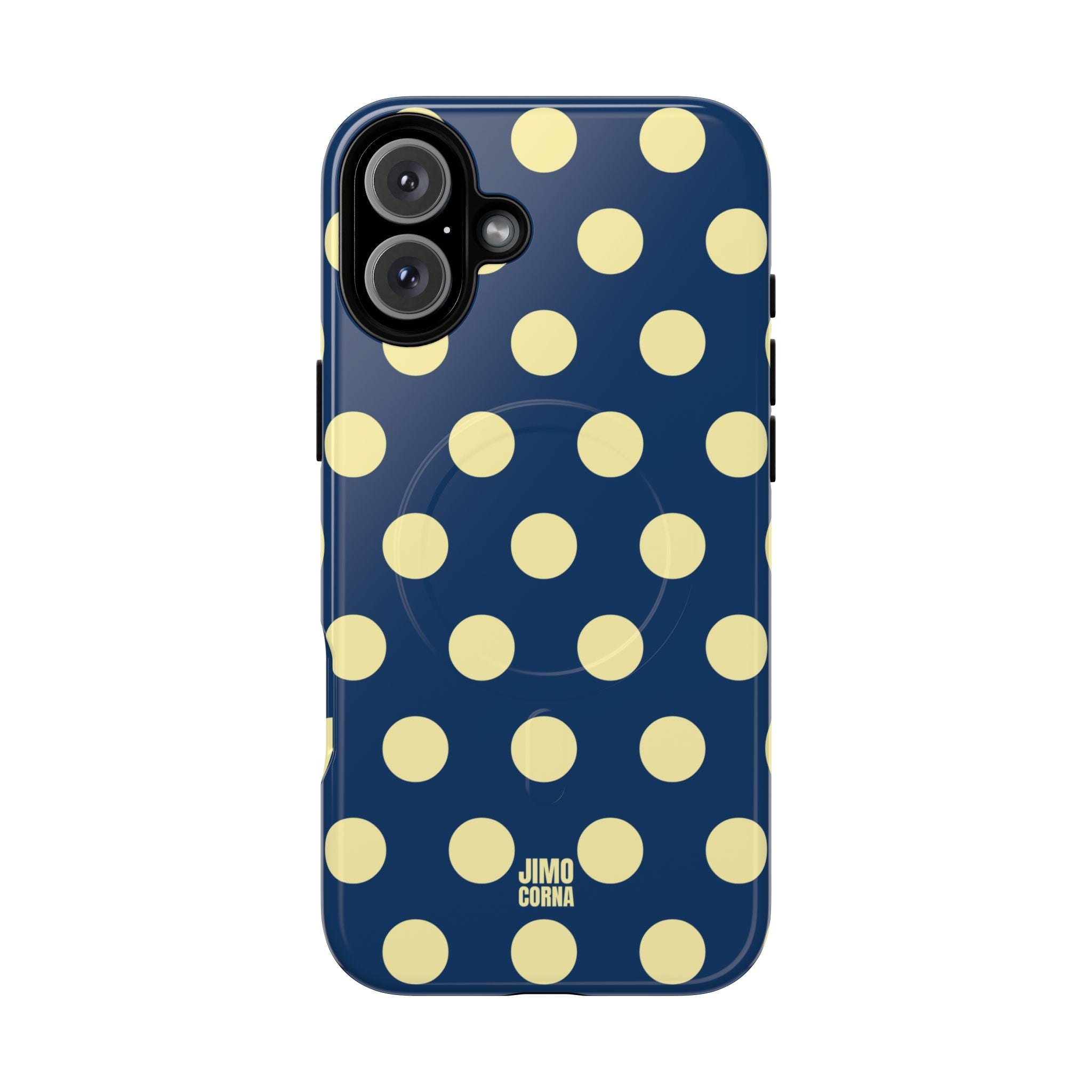 Big Polka Dot | Blue and Cream