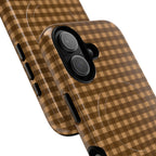 Farm Gingham MagSafe iPhone Case | Brown