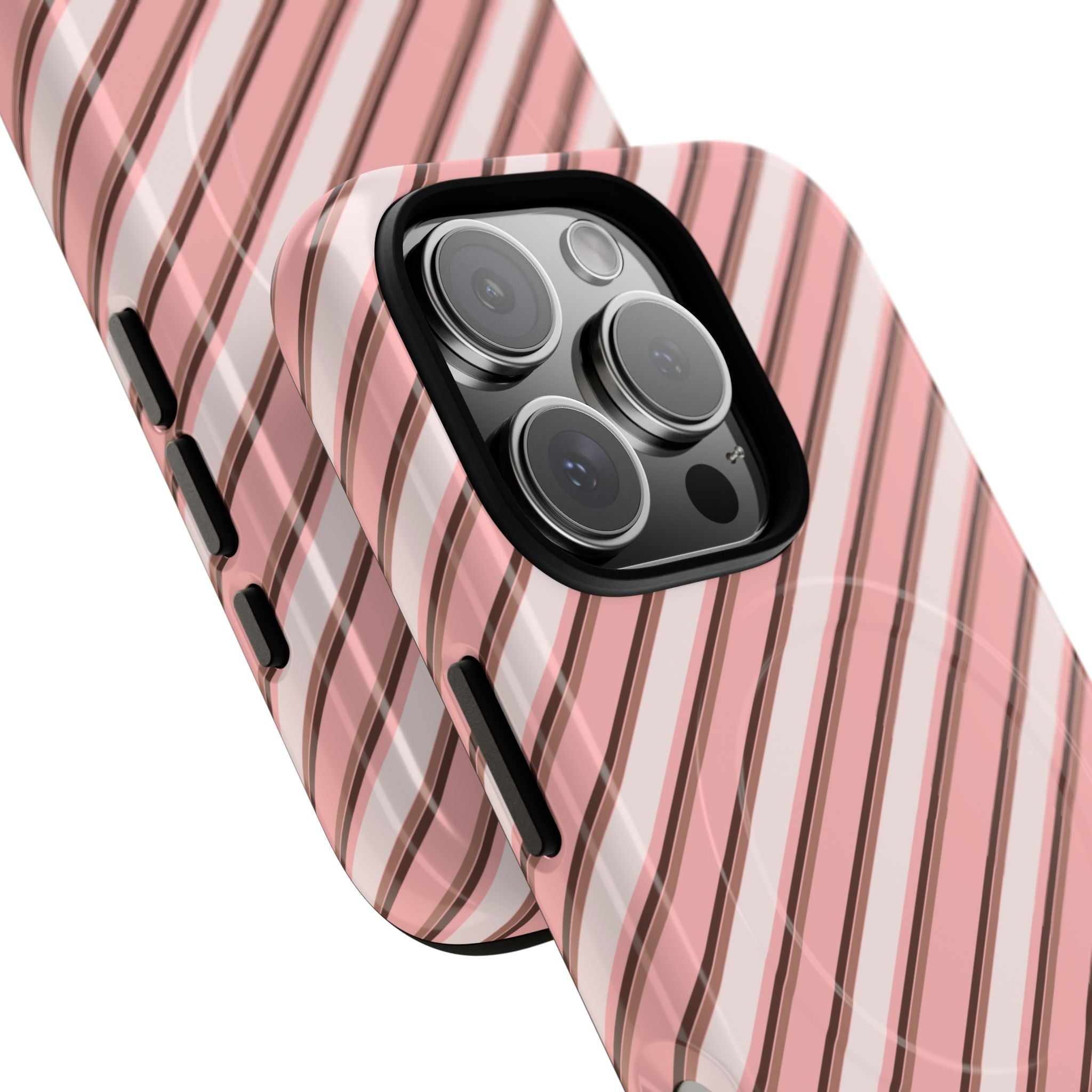 Angelina Stripes | Pink - MagSafe iPhone Case