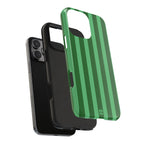 Olive Green Bold Stripes