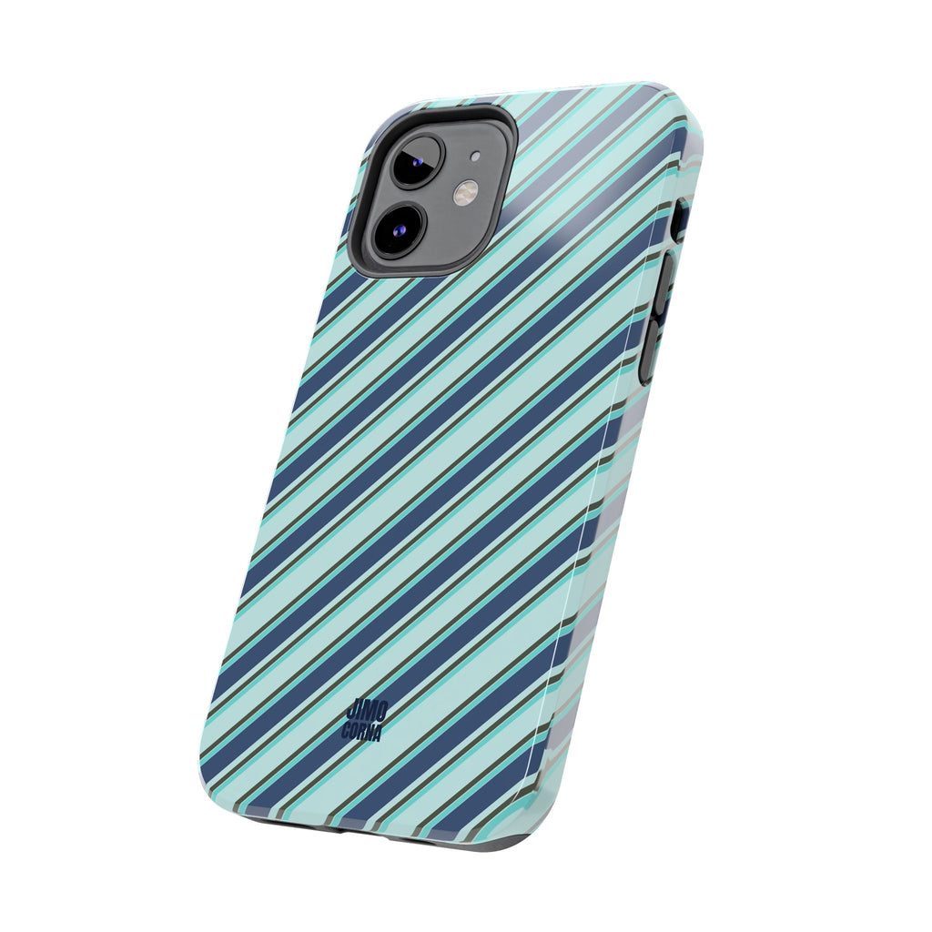 Angelina Stripes | Blue - iPhone Case