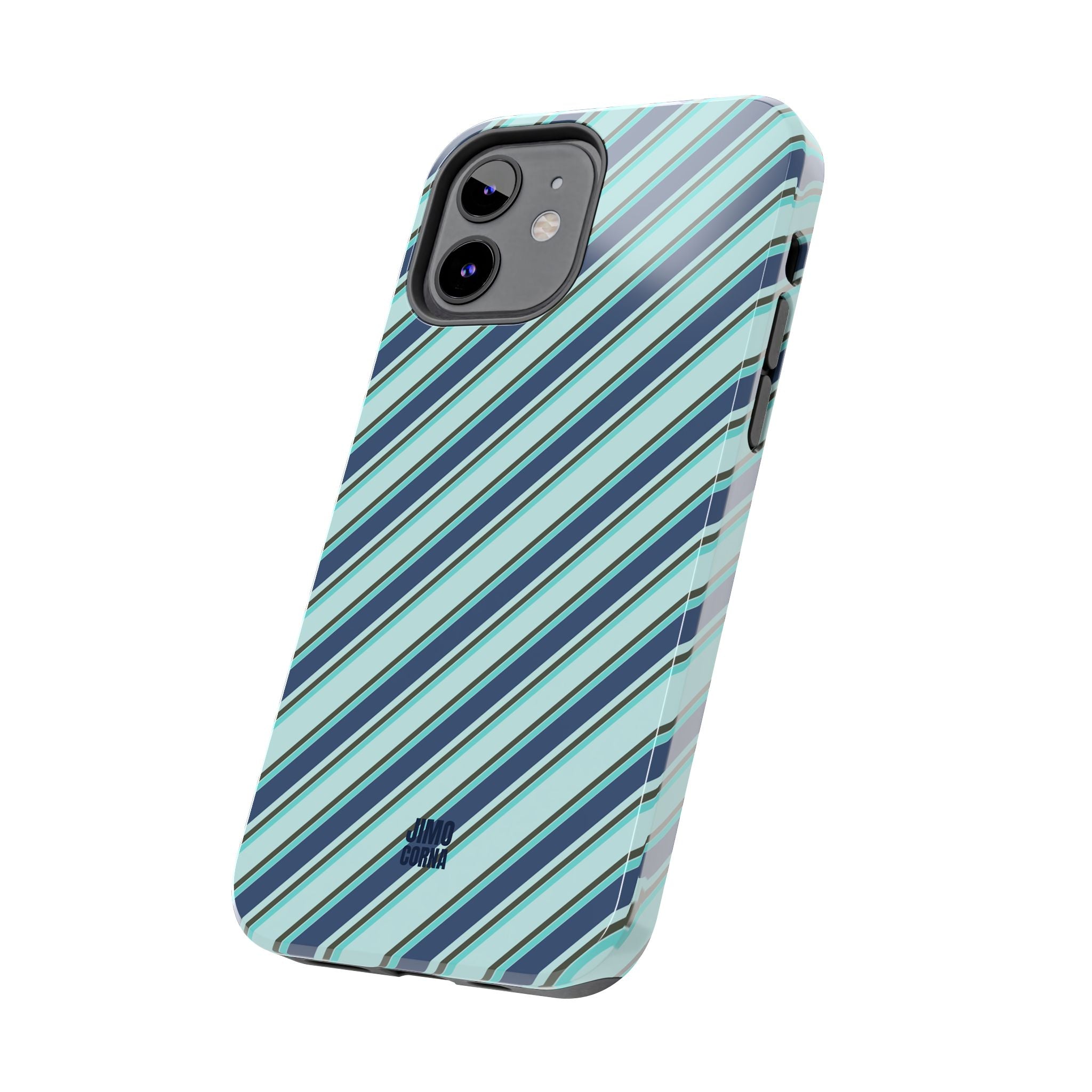 Angelina Stripes | Blue - iPhone Case