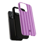 Bold Stripes MagSafe iPhone Case | Plum