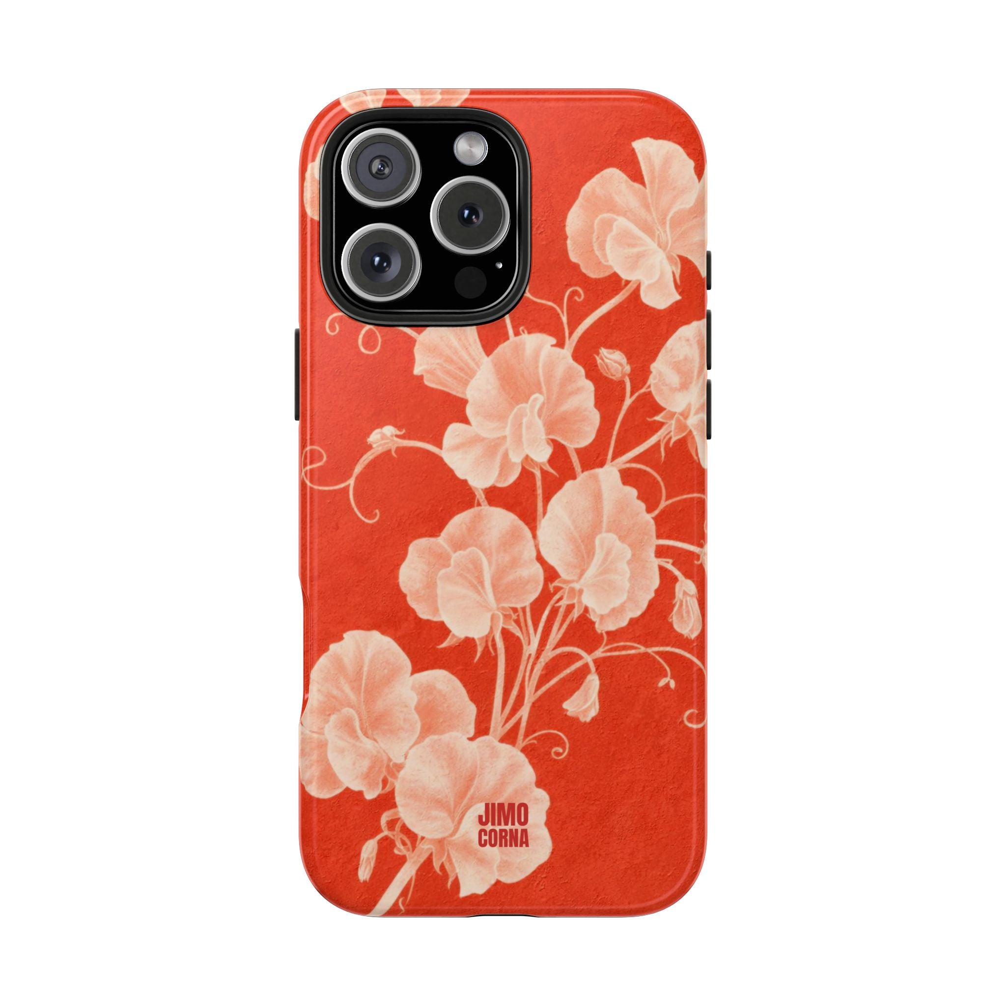 Red Flora iPhone Case