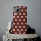 Big Polka Dot | Brown and Pink