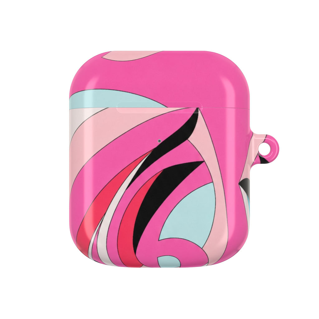 Pink Tropic Swirl AirPods Case