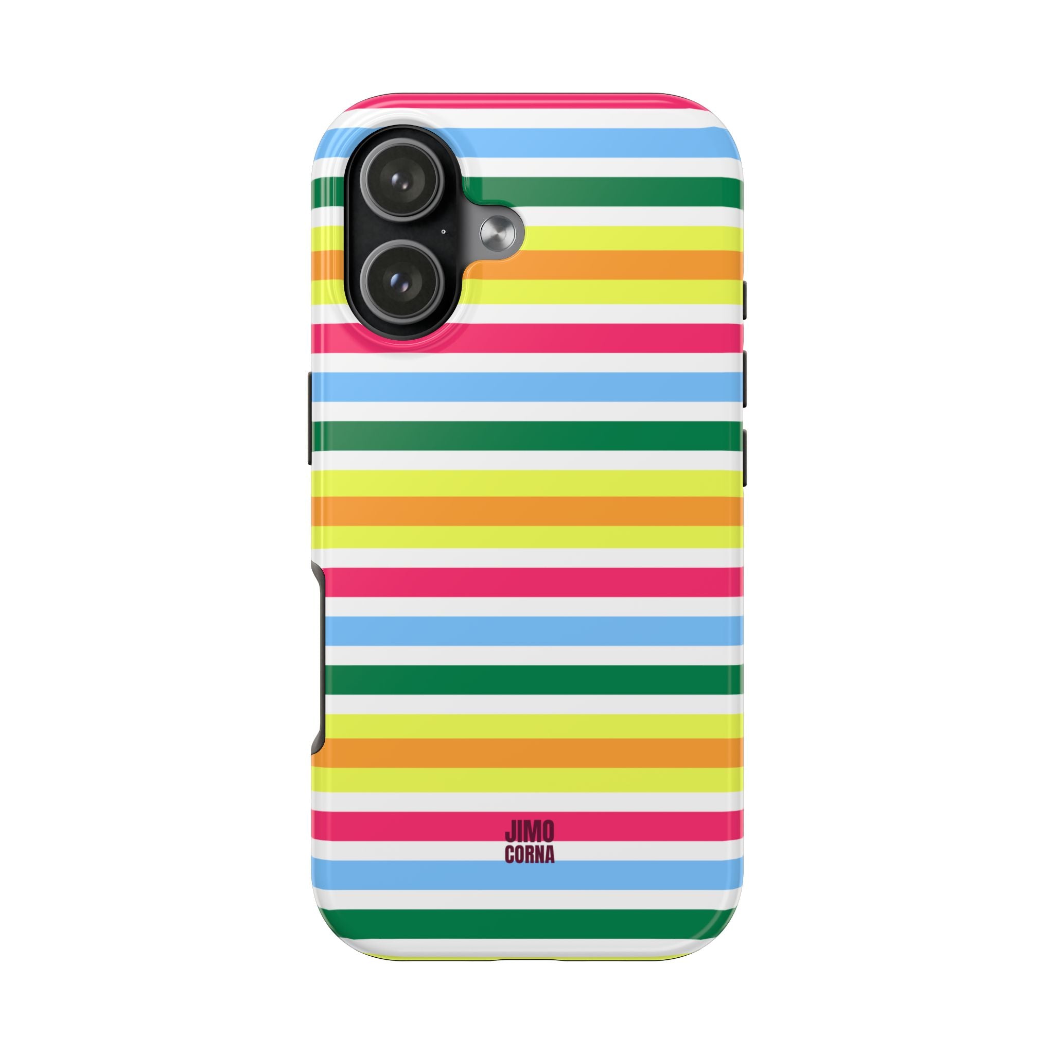Rainbow Sorbet Stripe iPhone Case