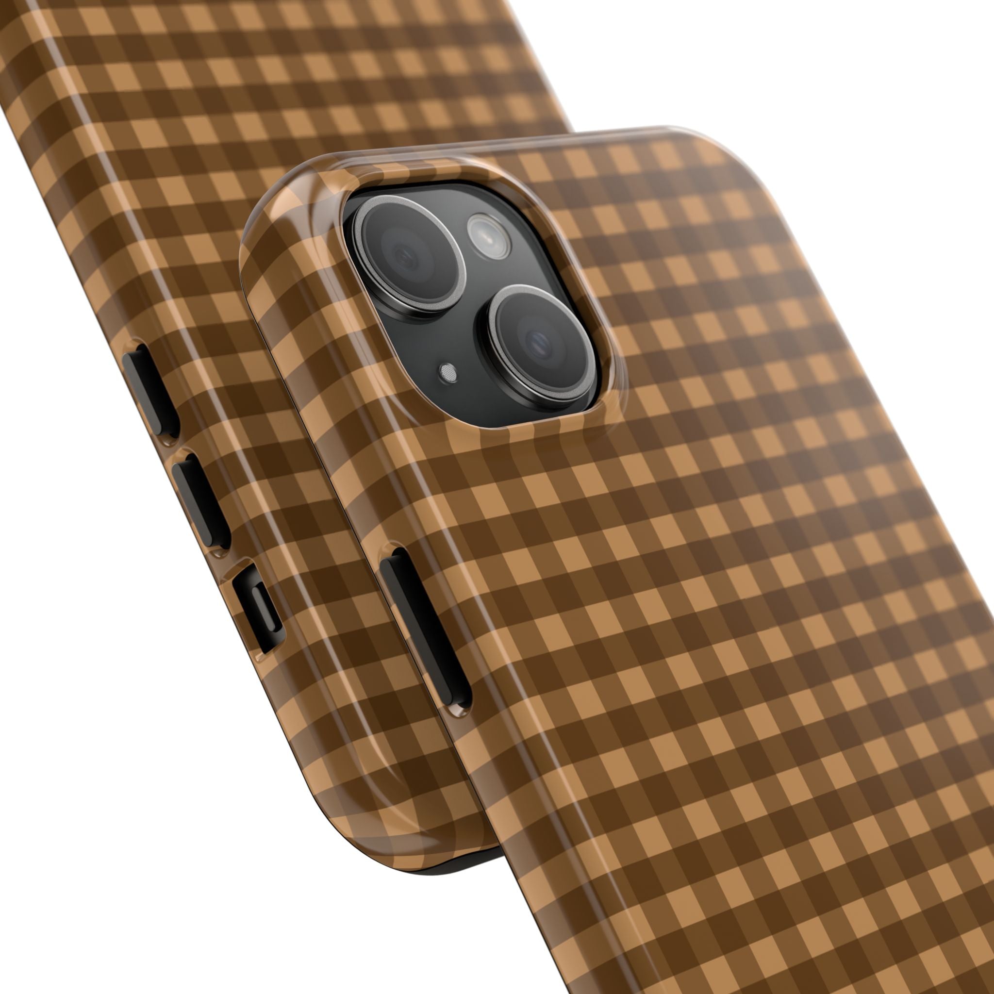 Farm Gingham iPhone Case | Brown