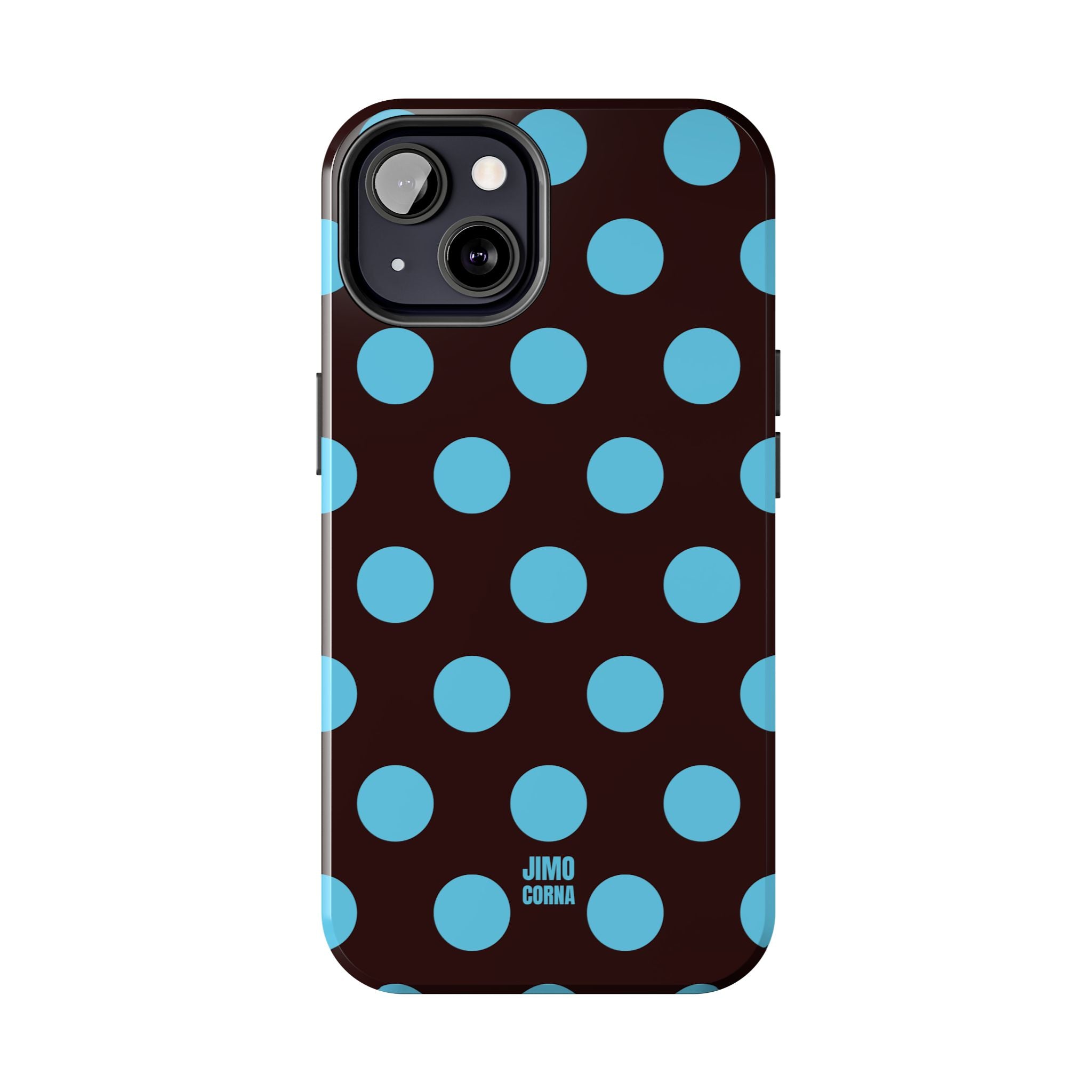 Big Polka Dot | Brown and Blue
