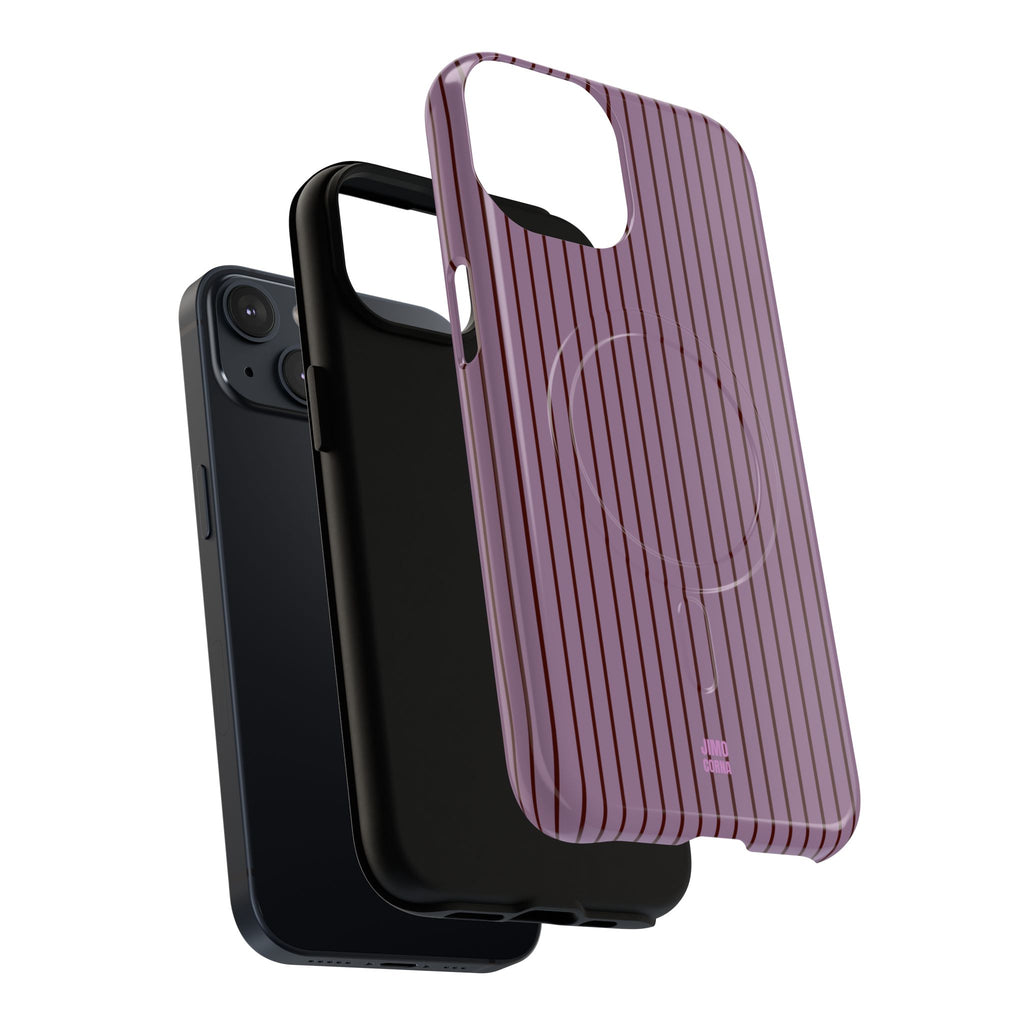 Plum Berry Soft Stripes
