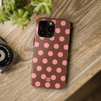 Big Polka Dot | Brown and Pink