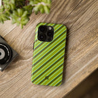 Angelina Stripes | Olive - iPhone Case